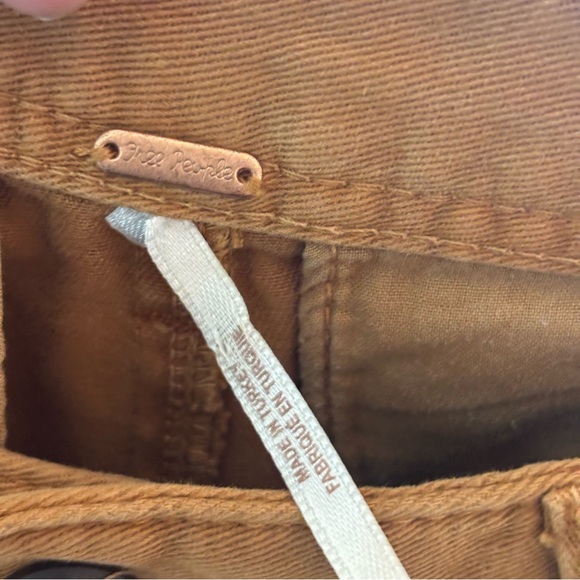 Free People Loose Waist Abby Chino Pant in Rust Brown Size 4 - Picture 7 of 11